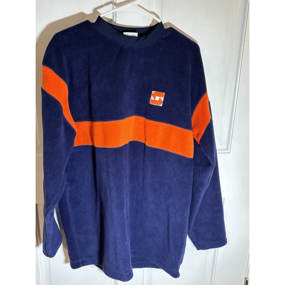 Vintage 90s Syracuse Fleece Sweater Knights Athletics Large‎